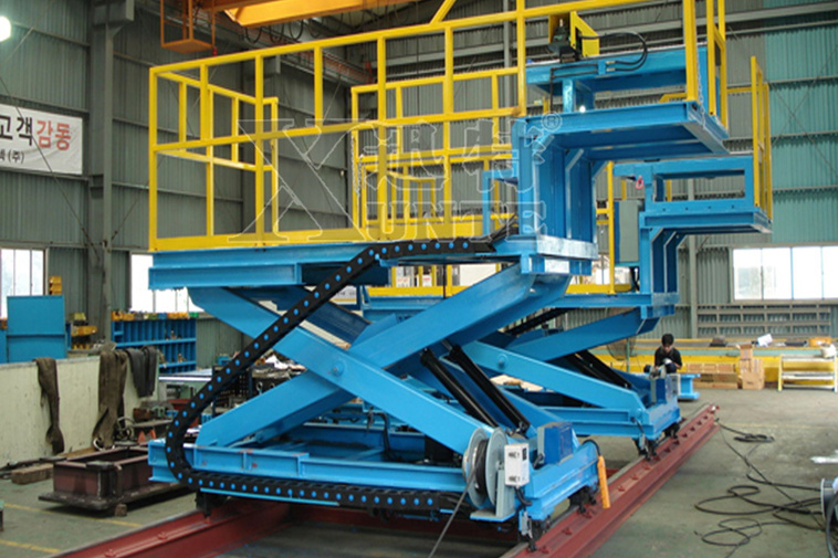 大型機械裝配焊接用行走式升降機